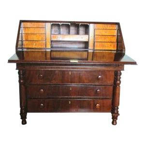 American Empire Mahagony Drop-Leaf Desk