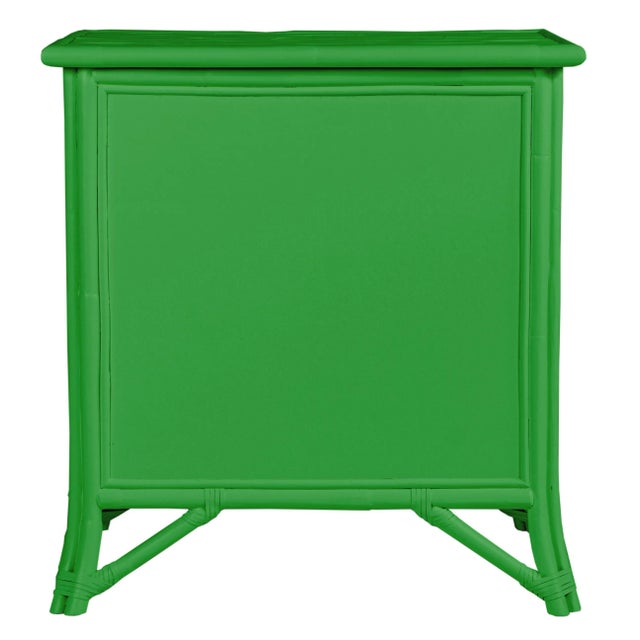 David Francis Aruba One-Drawer Nightstand - Bright Green For Sale - Image 4 of 7