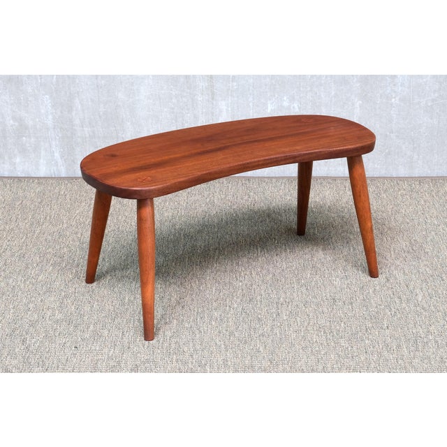 Organic Teak Side Table from Illums Bolighus, Denmark, 1950s For Sale - Image 10 of 12