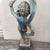 Antique Large Iron Garden Statue " Dancing Nymph With Scarf" on Plinth For Sale - Image 10 of 12