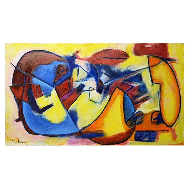 Post-Cubism - Oil Painting 2016 by Giorgio Lo Fermo 2016 For Sale