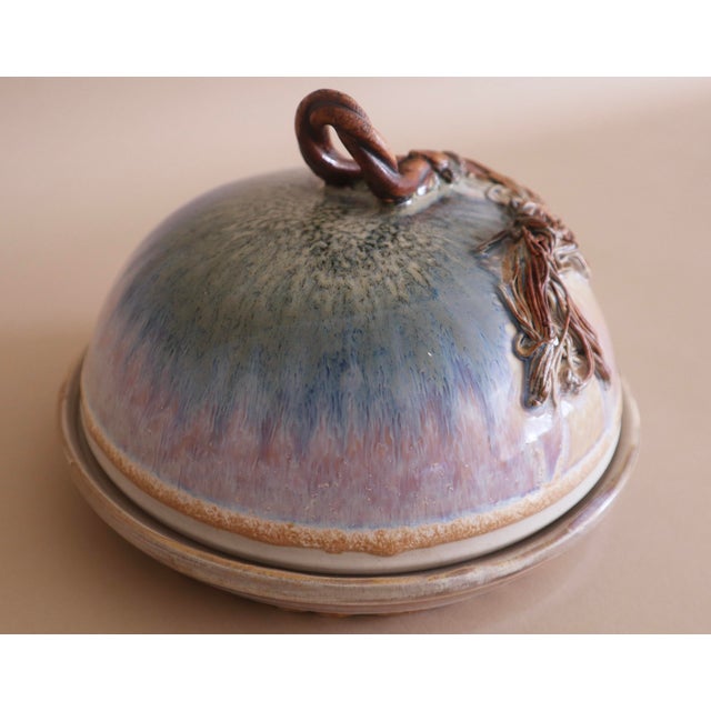 1980s Ceramic Cloche With Intricate Tassel For Sale - Image 4 of 6