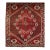 19th Century Turkish Bergama Village Rug, Handwoven Wool, Brick Red, 3' x 4' For Sale