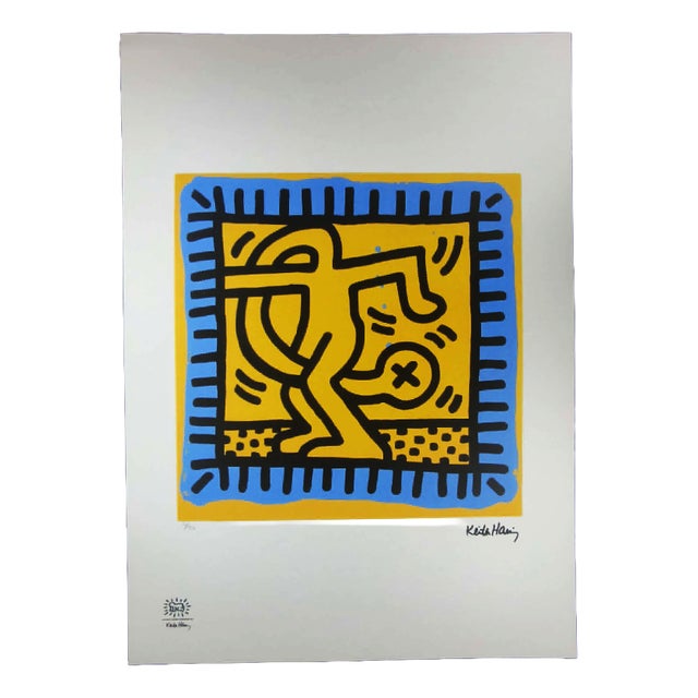 Keith Haring, Figurative Composition, 1990s, Limited Edition Lithograph For Sale