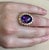 10 Carat Checker Board Amethyst Cocktail Ring in 14 Karat Yellow Gold For Sale In New York - Image 6 of 18