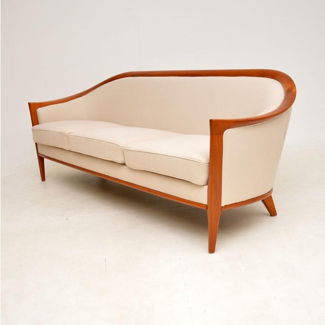 Mid-Century Modern Vintage Swedish Teak Sofa attributed to Bertil Fridhagen, 1960s For Sale - Image 3 of 13
