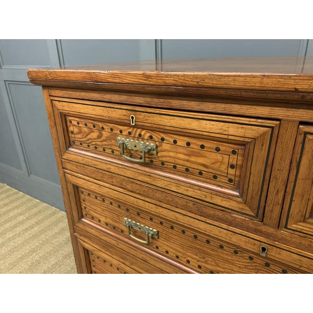 Aesthetic Period Pitch Pine Chest of Drawers, 1870s For Sale - Image 4 of 14