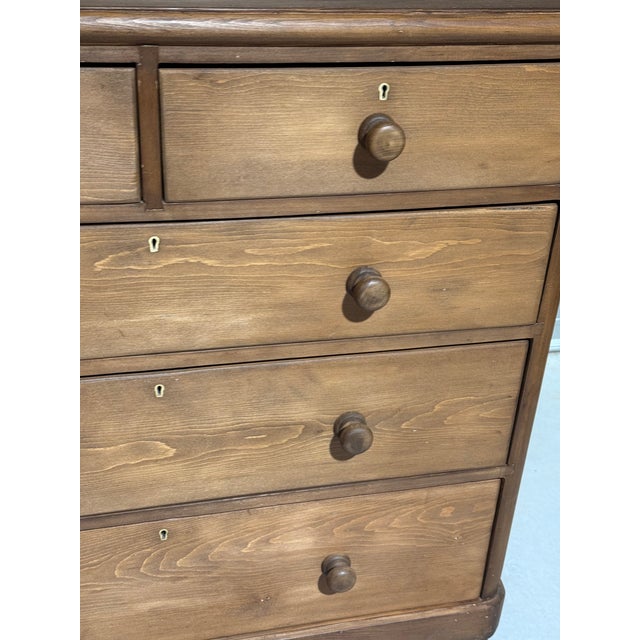 Antique Pine Two Over Three Drawers - Chest of Drawers From England For Sale - Image 10 of 18
