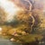 Realism Mid-Century Tonalist Pastoral Landscape Oil on Canvas Painting by Ramirez For Sale - Image 3 of 14