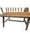 Chestnut 1960s Rockingham Maple Colonial Cattail Deacon's Bench Farmhouse For Sale - Image 8 of 17