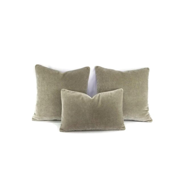 Not Yet Made - Made To Order Mario Sirtori Alpaca Mohair Gray Pillow Cover For Sale - Image 5 of 6