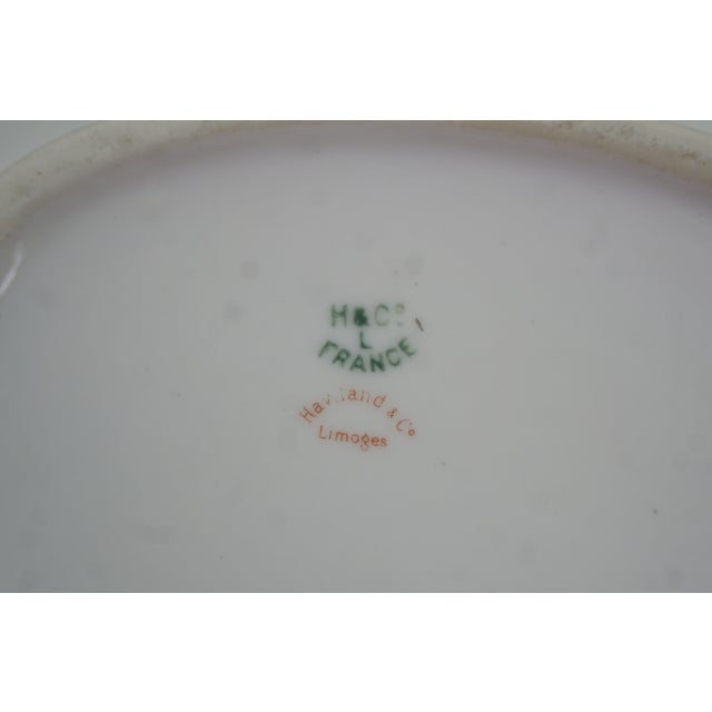 27pc Antique Haviland Limoges Porcelain Chrysanthemums Serving Dinner China For Sale - Image 9 of 17