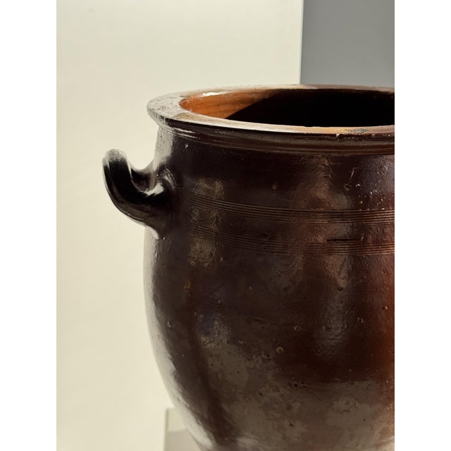 Large Vintage Terracotta Pot with Two Handles, 1970s For Sale - Image 4 of 18