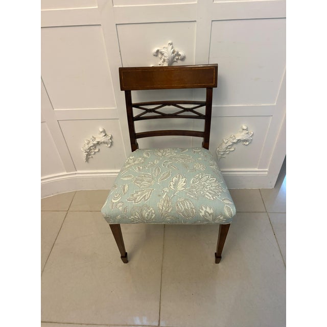 Wood Antique Edwardian Mahogany Dining Chairs, 1900, Set of 10 For Sale - Image 7 of 18