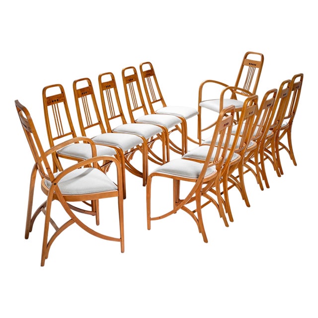 Art Nouveau Chairs, Model "511" and "1511" by Brothers Thonet, Vienna For Sale