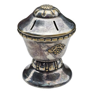 Antique Danish Plated Stand for Fruit Knives, 1890s For Sale