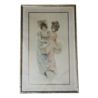 Frédérique Vallet-Bisson, Élégantes, 1900s, Lithographie For Sale