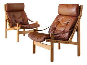 Hunter Easy Chairs by Torbjørn Afdal, 1970s, Set of 2