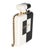 Contemporary White Black Plexiglass Perfume Bottle Clutch For Sale - Image 3 of 9