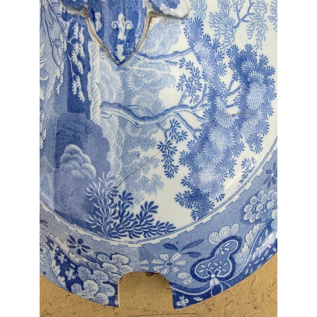 Traditional Blue and White Spode Tureen With Under Plate For Sale - Image 3 of 4