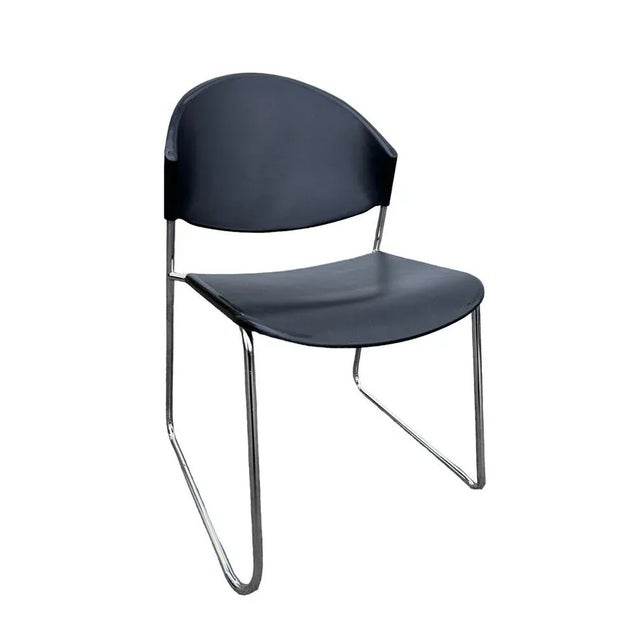 Chair from the Delfi series produced by Talin stacking chair with sled base This piece has an attribution mark, I am sure...