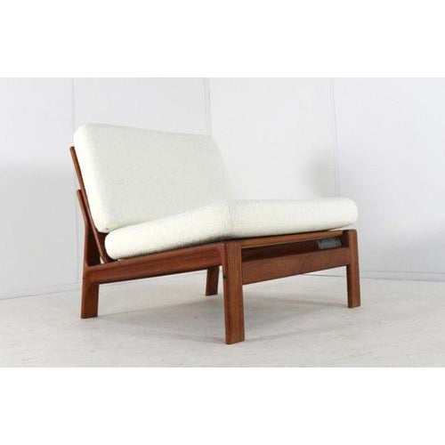 Brown White Nimtofte Armchair from Komfort For Sale - Image 8 of 16