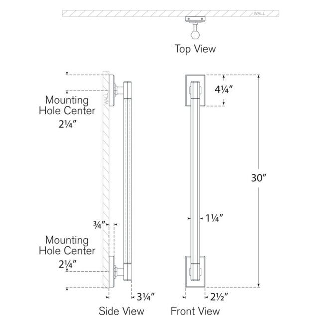 2020s Chapman & Myers for Visual Comfort Signature Hawthorne 30" Linear Bath Light in Polished Nickel with White Glass For Sale - Image 5 of 7