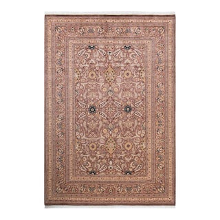 Mogul, One-of-a-Kind Handmade Area Rug in Brown, 6' 3" x 9' 2" For Sale
