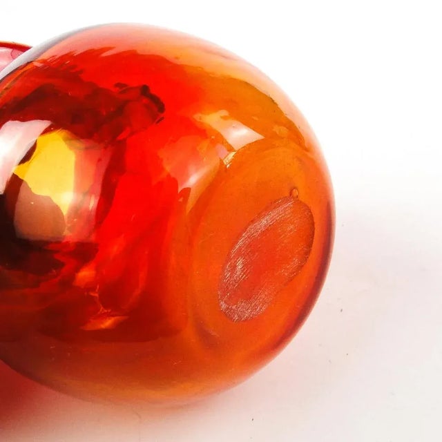 Mid-Century Modern Vase by J. Słuczan-Orkusz for Cracow Institute for Glassworks, Poland, 1970s For Sale - Image 3 of 13