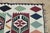 1960s Scandinavian Style Geometric Design Handmade Oushak Kilim Rug For Sale - Image 4 of 12
