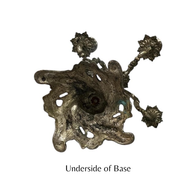 Pair of Mid-Nineteenth Century Bronze Rococo Candelabras For Sale - Image 10 of 11