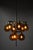 1950s Ceiling Lamp in Brass and Amber Glass by Hans-Agne Jakobsson, 1950s For Sale - Image 5 of 11