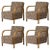 Set of 4 arch lounge chairs by mazo design dimensions: w 69 x d 79 x h 76 cm materials: oak, textile with the new arch...
