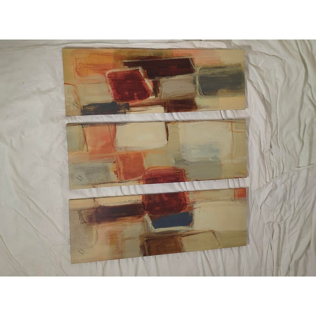 Abstract Abstract Triptych, by Lanie Loreth, Arizona Artist, Peaceful Prelude For Sale - Image 3 of 6