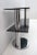 1970s Modern Italian Chromed Steel and Smoked Glass Console, 1970s For Sale - Image 5 of 12