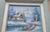 W Zeller Original Oil Painting Winter Snow Scene Forest Cabin Framed Art For Sale - Image 10 of 11