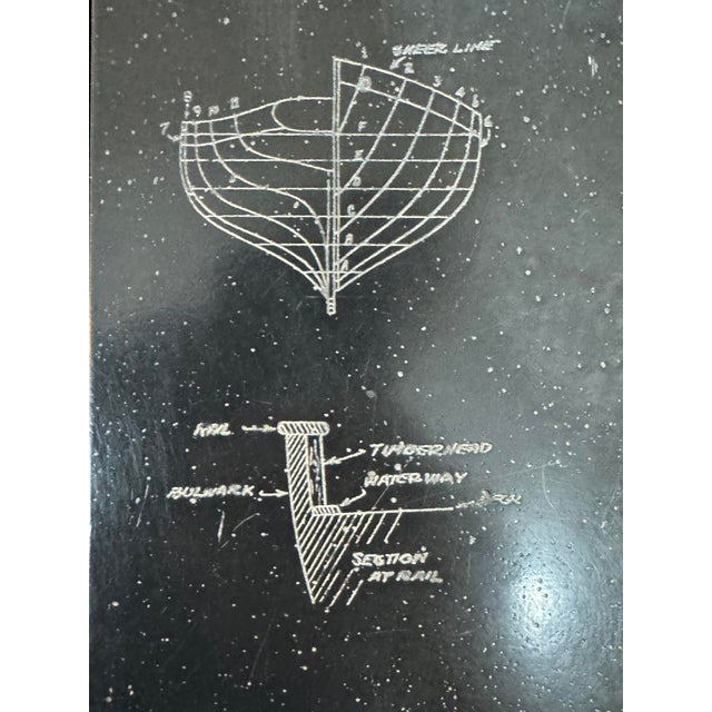 Campaign Style Schooner Engraved Table For Sale In San Francisco - Image 6 of 12