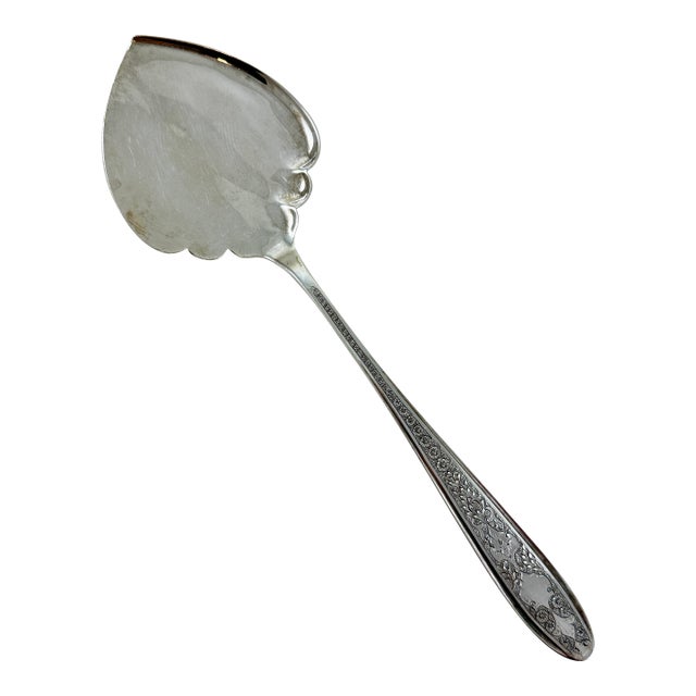 Persian Estate Silver Large Pastry Server For Sale