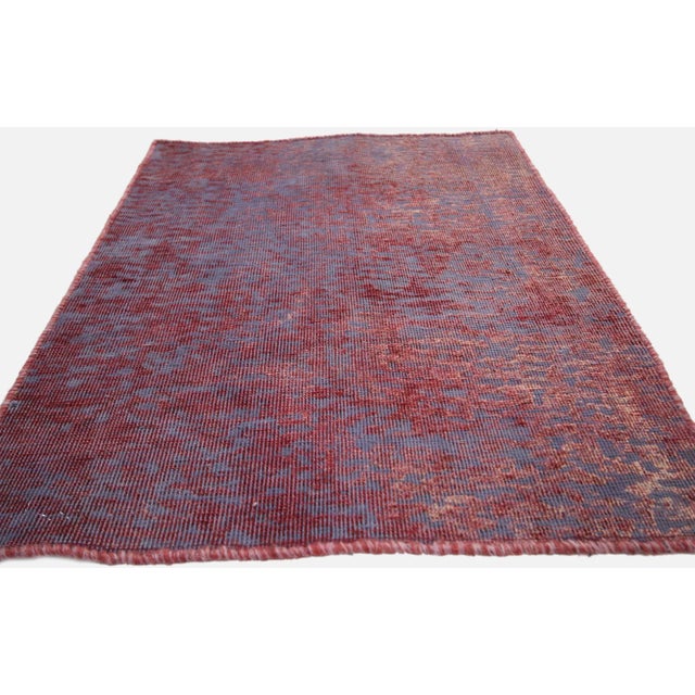 Contemporary Vintage Turkish Accent Rug With Modern Industrial Luxe Style - 02'02 X 02'11 For Sale - Image 3 of 7