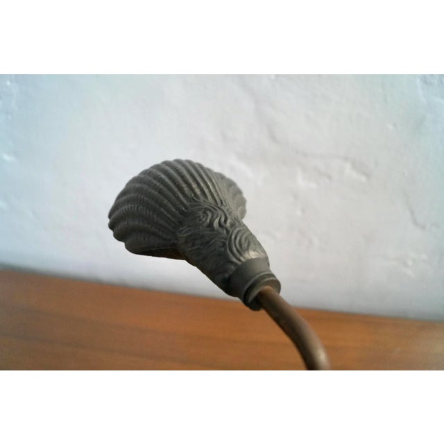 1930’s Art Nouveau Solid Brass Desk Lamp For Sale - Image 11 of 12