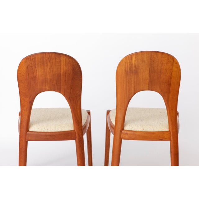 Niels Koefoed Scandinavian Danish Modern Teak Dining Chairs by Niels Koefoed for Koefoeds Hornslet, 1970s, Set of 2 For Sale - Image 4 of 12