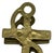 Solid Vintage Brass Ship Anchor Door Knocker — Nautical 4” Tall For Sale - Image 4 of 12
