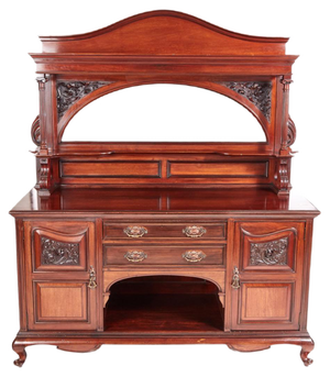 Antique Carved Mahogany Sideboard from Maple & Co.
