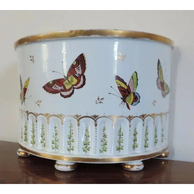 Early 19th Century English Butterfly Spode Bough Pot Vase Planter For Sale In New York - Image 6 of 11