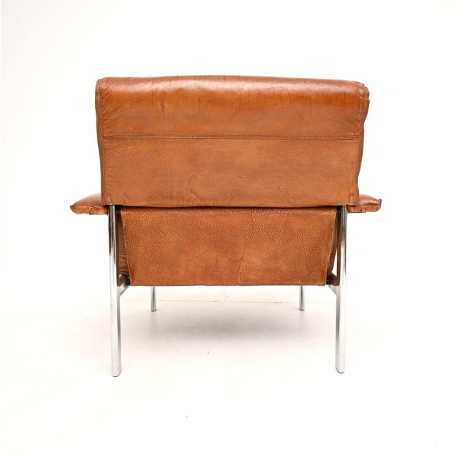 Vintage Leather and Chrome Lounge Chair from Pieff, 1970 For Sale - Image 6 of 11