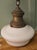 Industrial Glass Ceiling Lights, 1930s, Set of 4 For Sale - Image 4 of 7