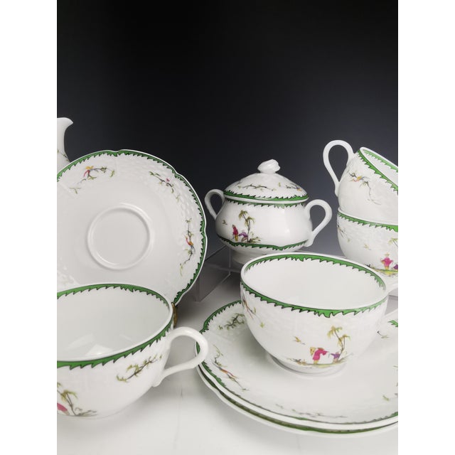 Si Kiang Tea or Coffee Service from Raynaud Limoges, 1970s, Set of 18 For Sale - Image 4 of 14