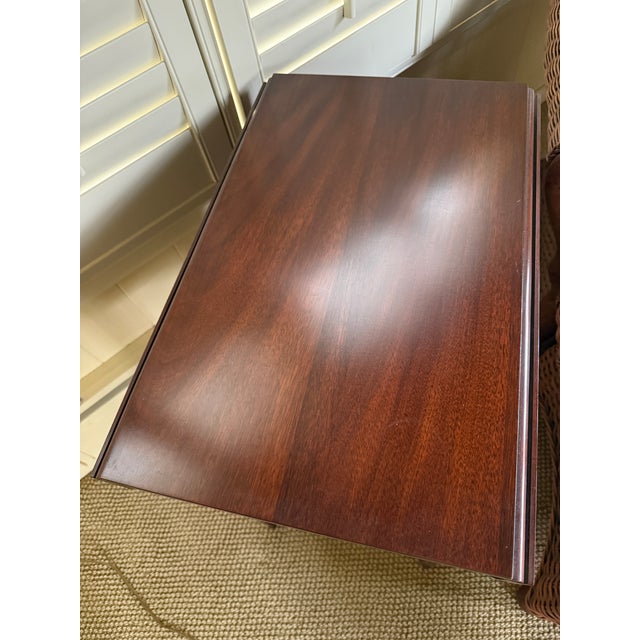 Henkel Harris Georgian Mahogany Pembroke Drop-Leaf Side Table For Sale - Image 10 of 18