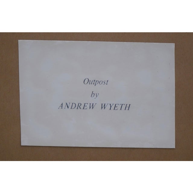 Andrew Wyeth Winter Print ‘Outpost’ in Barnwood Frame For Sale - Image 11 of 11