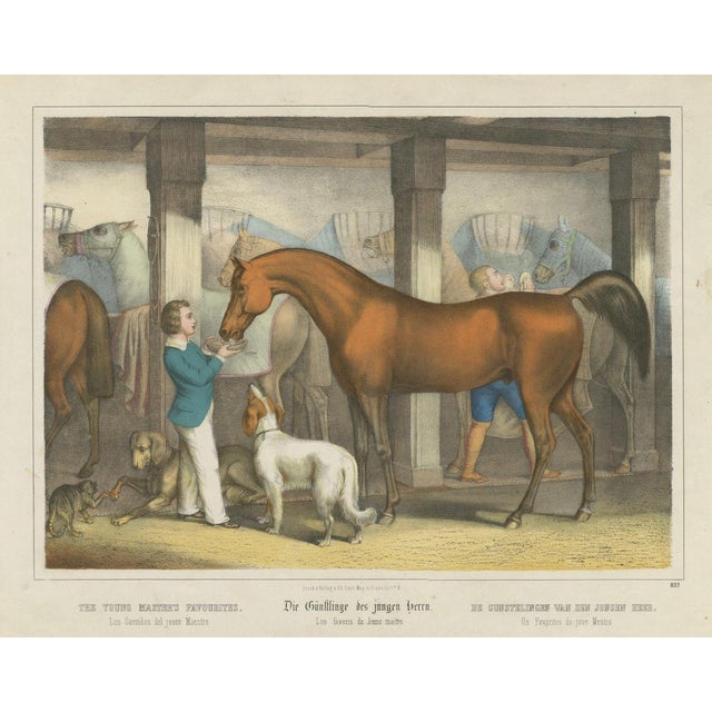 Karl Joseph Brodtmann, The Young Masters Favorites, 1827, Lithograph For Sale - Image 9 of 9